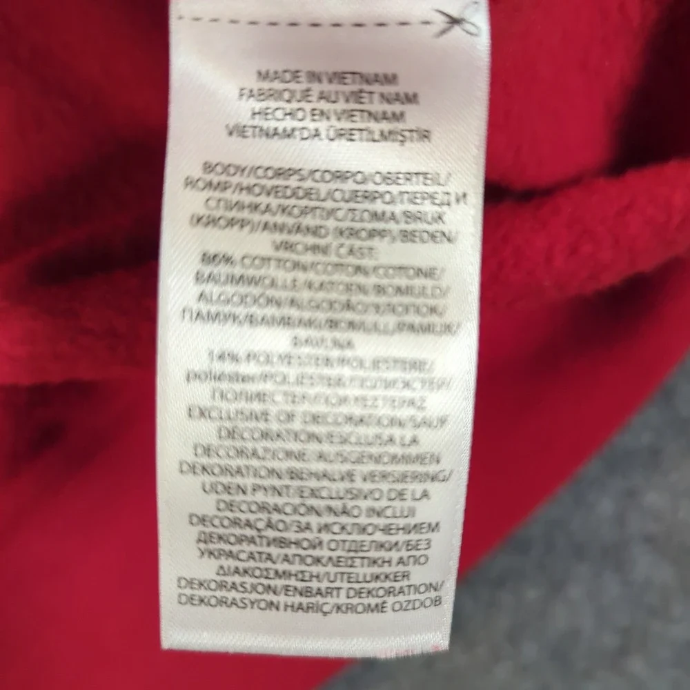 Polo Ralph Lauren Mens XL Red Fleece Crewneck Sweatshirt Navy Blue Pony‎ Logo